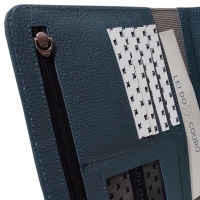 Agenda Planner Couro Raffai 2022 - Azul Jeans